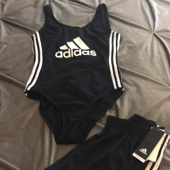 adidas Other - Adidas 3 stripe swimsuit /bodysuit  Back in stock!